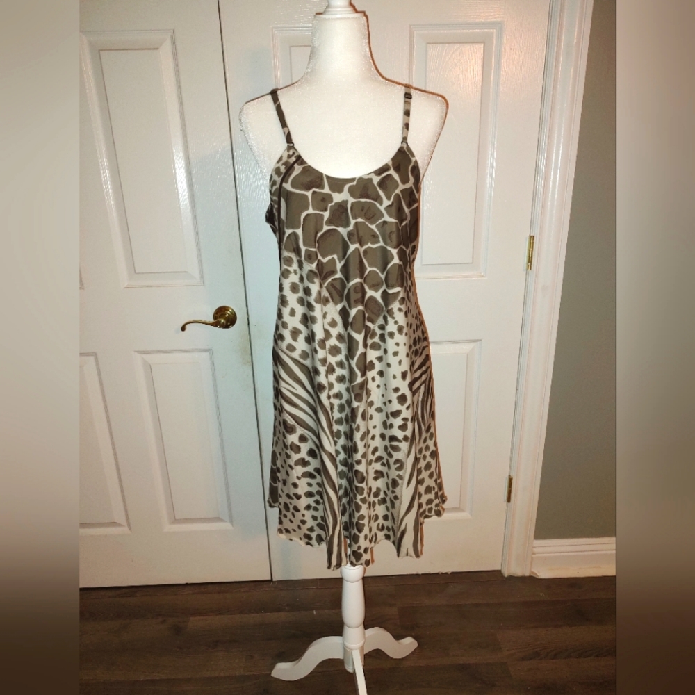 Gorgeous animal print slip dress